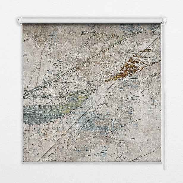 TULUP VNITŘNÍ roleta - okenní roleta - roleta - 60x140 cm - Odražené listy