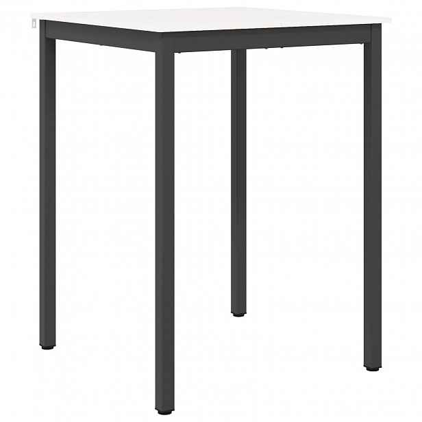 vidaXL Barový stůl Bílá 80 x 80 x 105 cm Masivní borové dřevo