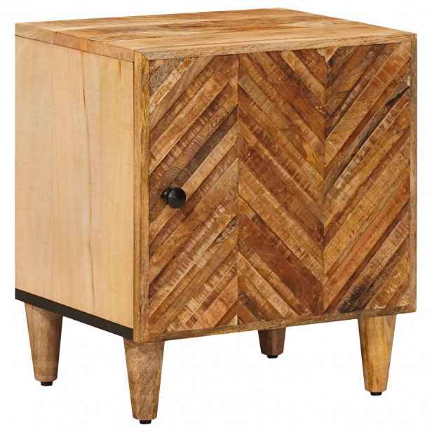 vidaXL Noční stolek Hnědá 40 x 33 x 46 cm Masivní mangové dřevo