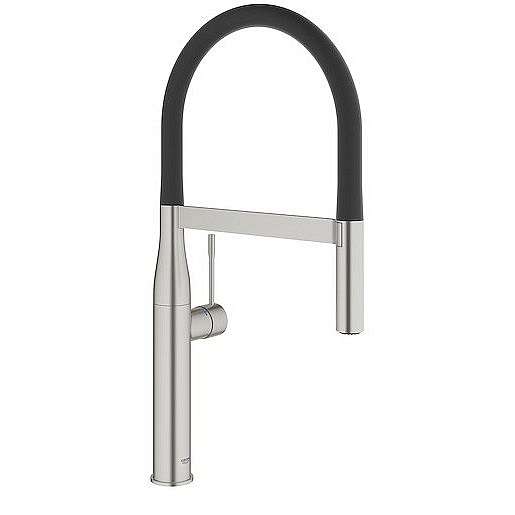 Dřezová baterie Grohe Essence New s vytahovací sprškou supersteel 30294DC0