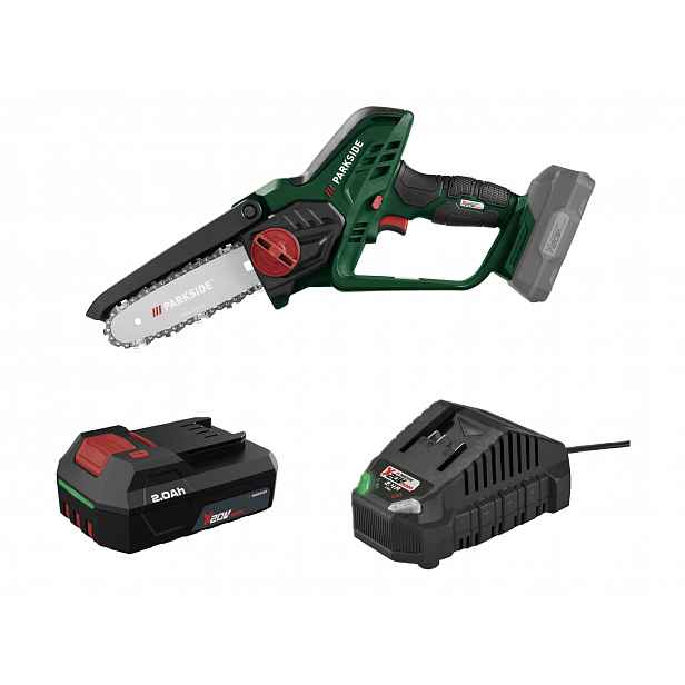 Parkside® Aku řetězová pila Paghs 20-Li C4, 2 Ah