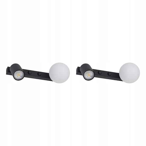 Tk Lighting Sada 2 x nástěnná lampa s reflektorem a vypínačem Vox