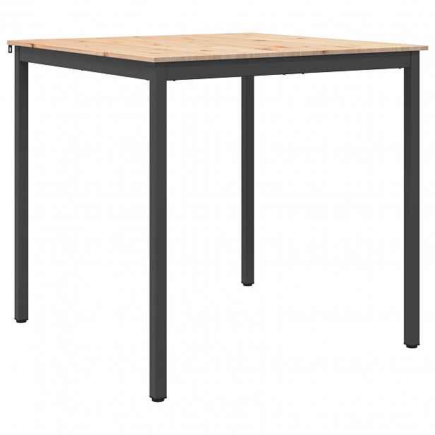 vidaXL Barový stůl 110 x 110 x 105 cm Masivní borové dřevo Přírodní