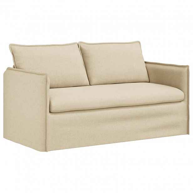 vidaXL Pohovka Krémová 156 x 82 x 85 cm textil