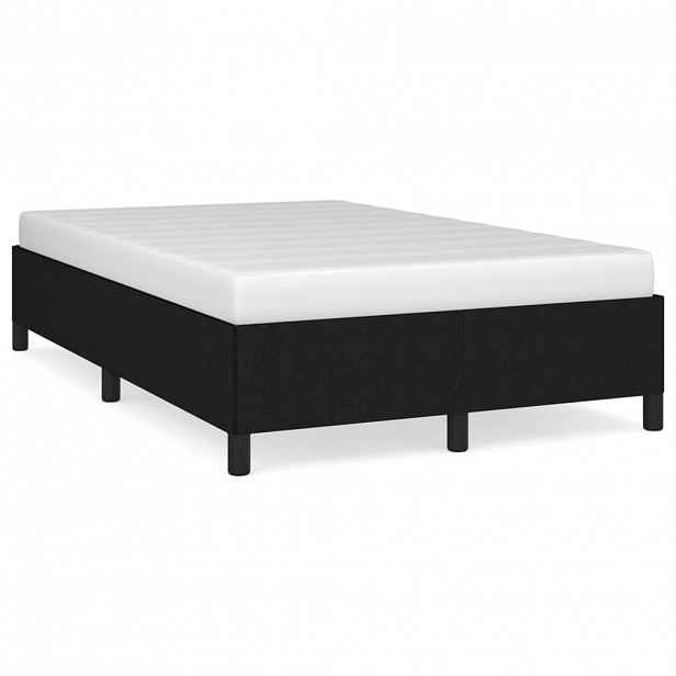 vidaXL Rám postele bez matrací černá 120x190 cm textil