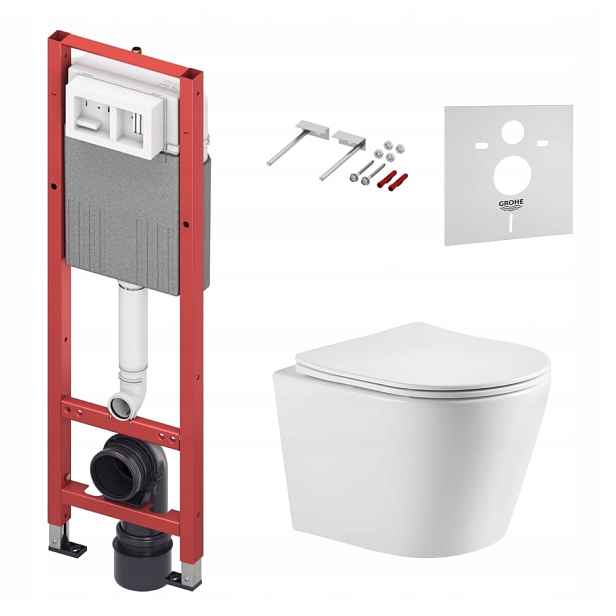 Podomítkový Wc set Stelaz Tece 320 mm Wc mísa Imprese Tornado