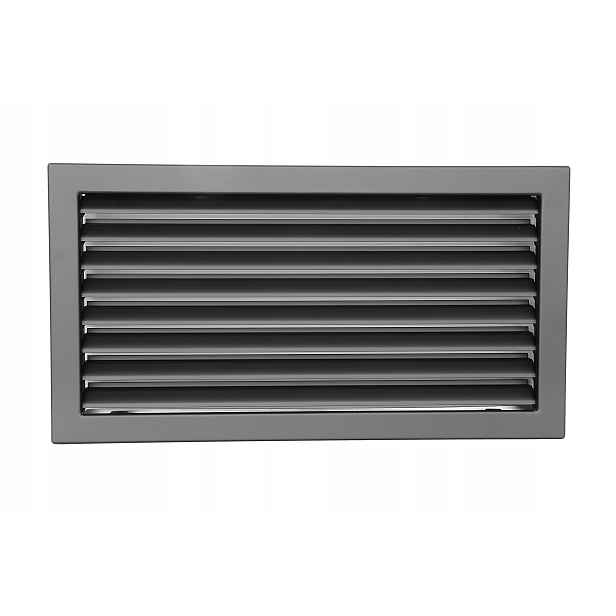 Mřížka Ventlab s pevnou žaluzií 325x195 černá