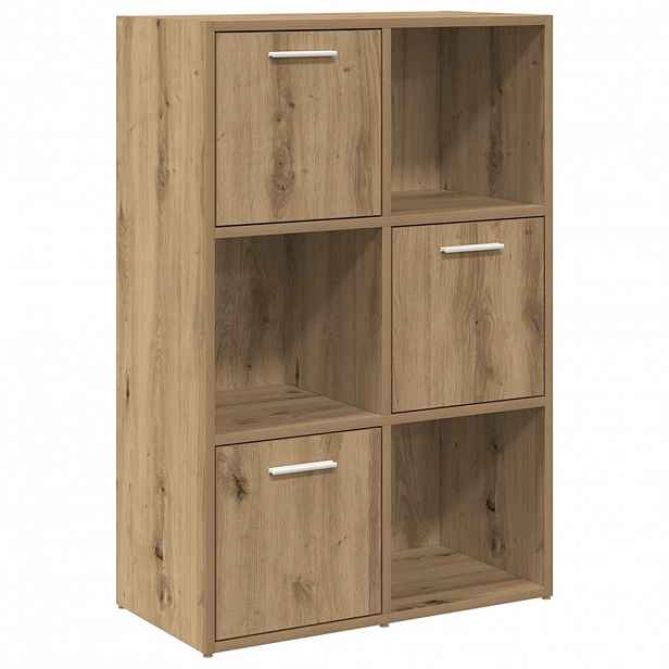 vidaXL Knihovna dub artisan 60,5 x 30 x 90 cm kompozitní dřevo