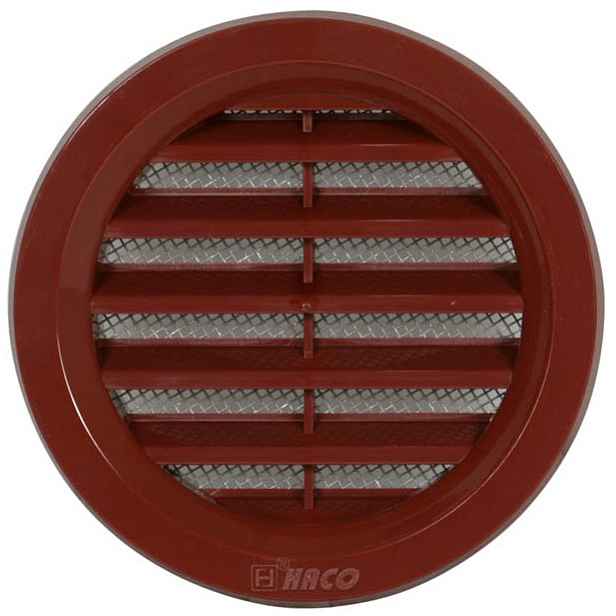 Mřížka větrací se sítí HACO VM 75 mm hnědá