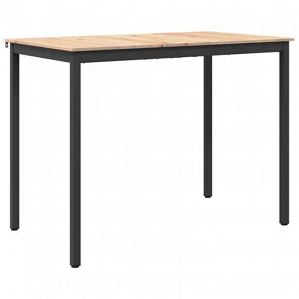 vidaXL Barový stůl 140 x 80 x 105 cm Masivní borové dřevo Přírodní