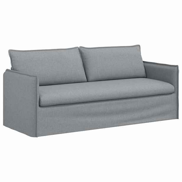 vidaXL Pohovka Světle šedá 196 x 82 x 85 cm textil