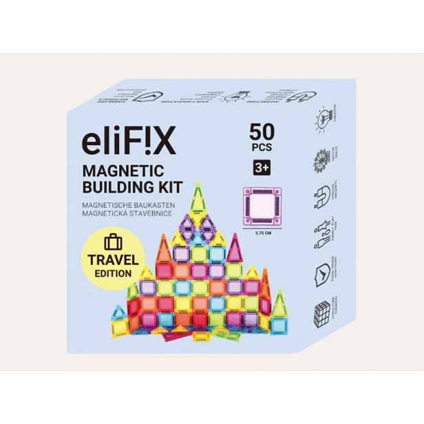 Magnetická stavebnice EliFix Travel - 50 ks