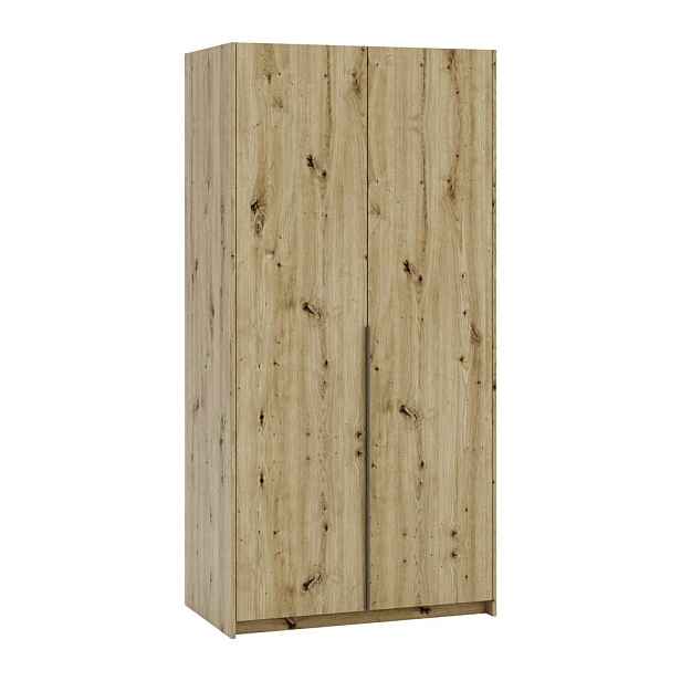 MASSENO ŠATNÍ SKŘÍŇ S OTOČNÝMI DVEŘMI AMARA, 100/204/58 cm 2dveřová, dub Artisan