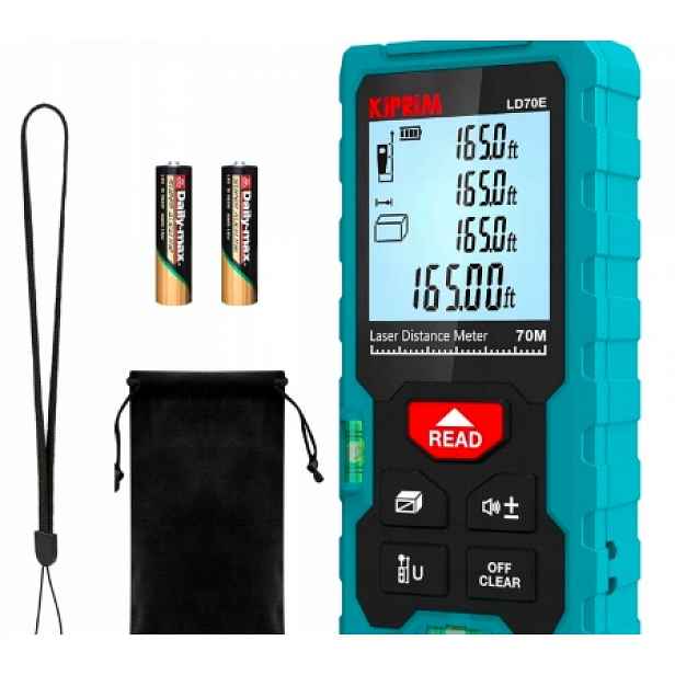 Laserový Dálkoměr, Měřič Vzdálenosti 70 M LCD IP54