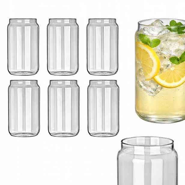 Sada Sklenic 6 ks Komplet 460 ml na vodu a nápoje skleněné Moderní