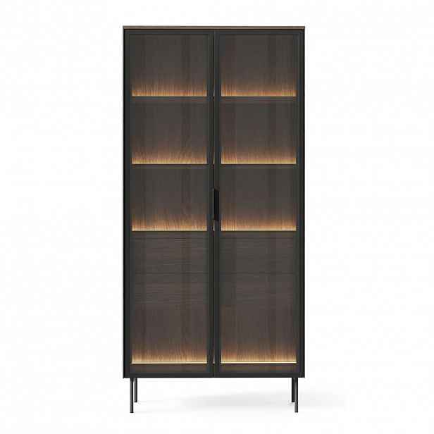 Selsey VITRÍNA Lumi s LED dub Dunin 91 cm