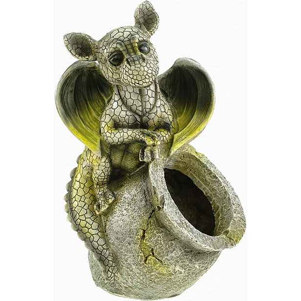 Zahradní figurka baby drak květináč dekorace dárek