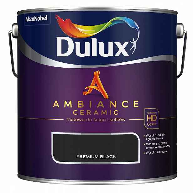Ambiance Keramická Průmyslová Nádobka Premium Black 2,5 l Dulux