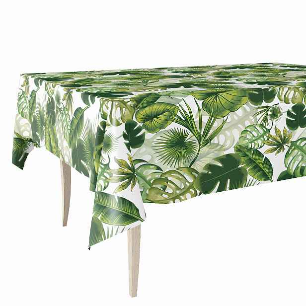 Cerata Hrubý Obrus Z Ceraty Zelené Listy Monstera 140x450