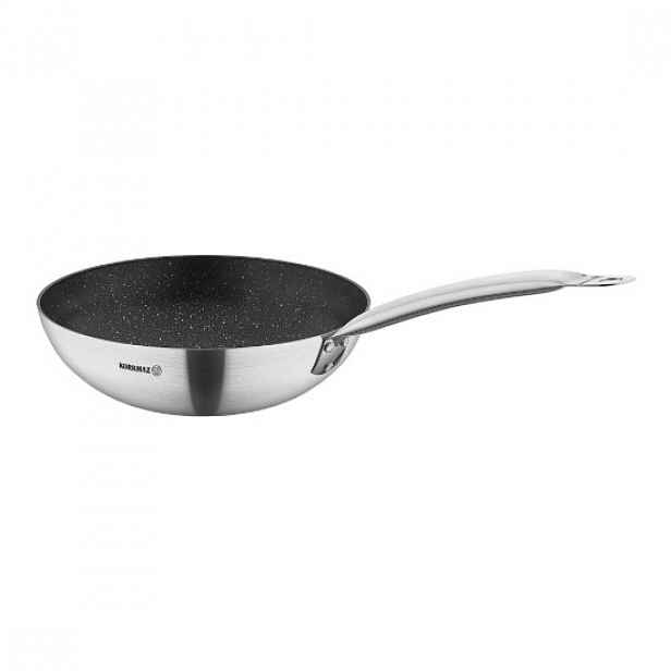 Nepřilnavá pánev wok, hliník, 30 cm/4,3 l, "Proline Gastro" - Korkmaz