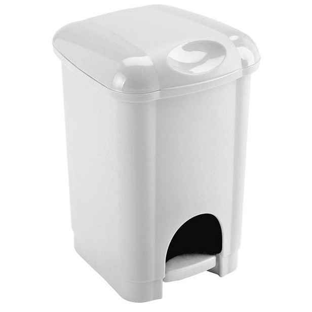 Plastový nášlapný odpadkový koš HEIDRUN 6l. Varianta: TAUPE