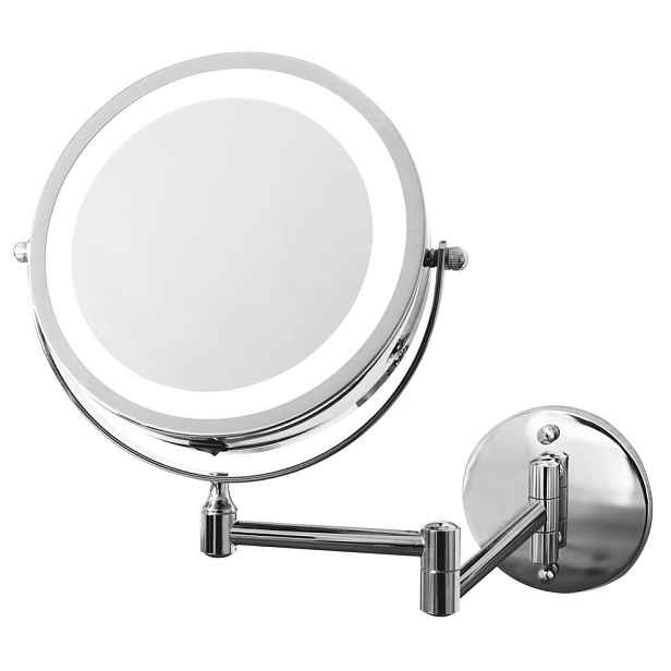 Ridder MARY kosmetické zrcátko závěsné, LED, O 130mm, chrom