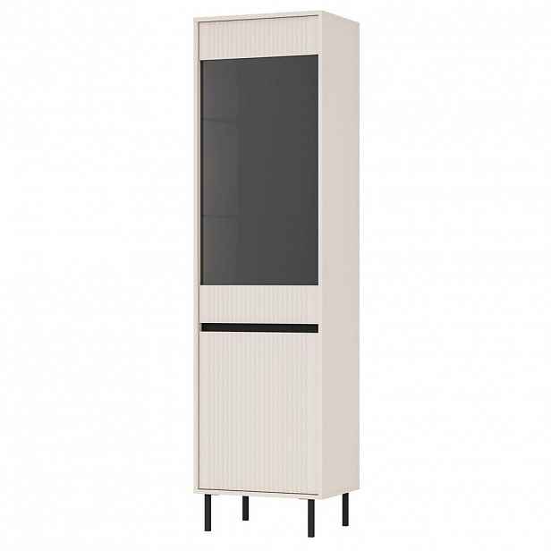 Selsey VITRÍNA Osaka pískově béžová 2dveřová 56 cm