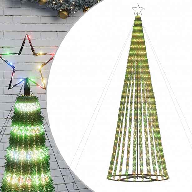 vidaXL LED vánoční stromek 688 barevných LED diod 300 cm