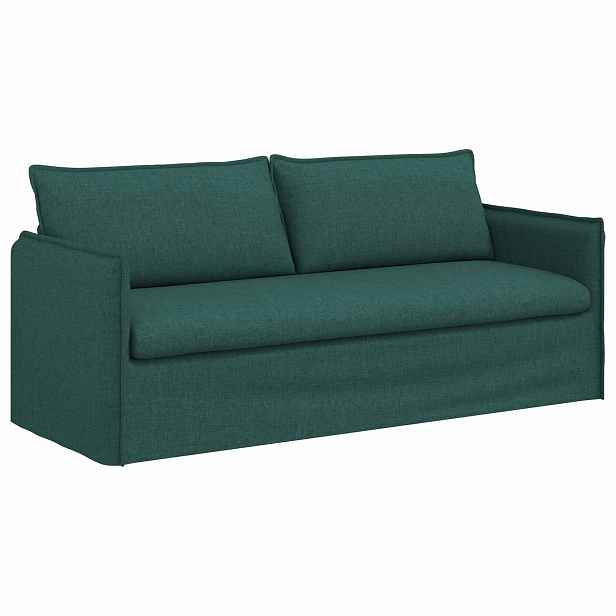 vidaXL Pohovka Tmavě zelená 196 x 82 x 85 cm textil