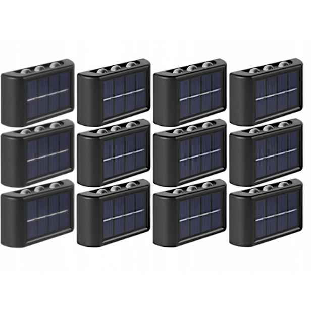 12 x Solární lampa Terasová Led Senzor Den/Noc
