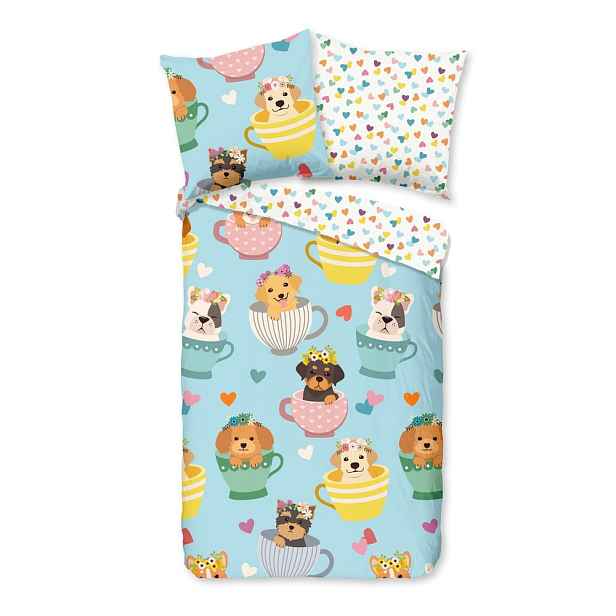 Bavlněné dětské povlečení do postýlky 100x135 cm Dogs – Bonami Selection