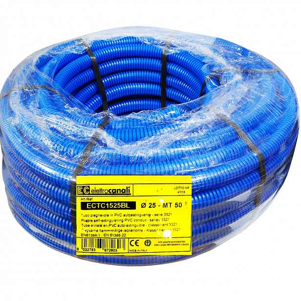 Chránič kabelů 25 mm 750 N Pvc husí krk 50 m 25/20 vnější