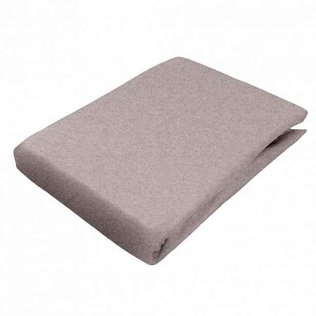Novel ELASTICKÉ PROSTĚRADLO, flanel, cappuccino, 180/200 cm