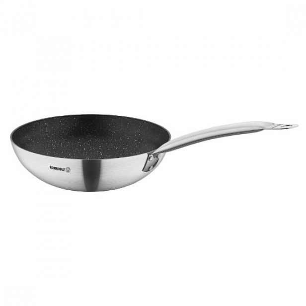 Pánev wok s nepřilnavým povrchem, hliník, 32cm/5L, "Proline Gastro" -
