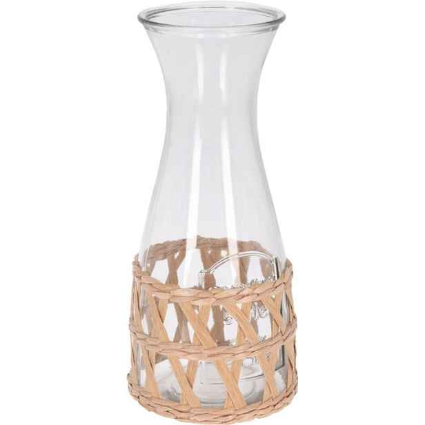 karafa 1,2L, dekorace ratan, sklo