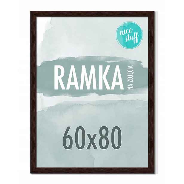 Rámeček 60x80 Rámeček Na Fotografie Plakát Rámečky na fotografie Wenge tmavě Hnědá