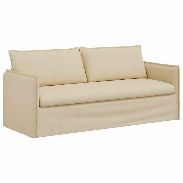 vidaXL Pohovka Krémová 196 x 82 x 85 cm textil