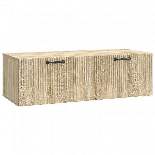 vidaXL Nástěnná TV skříň Dub sonoma 98 x 41 x 30 cm Kompozitní dřevo