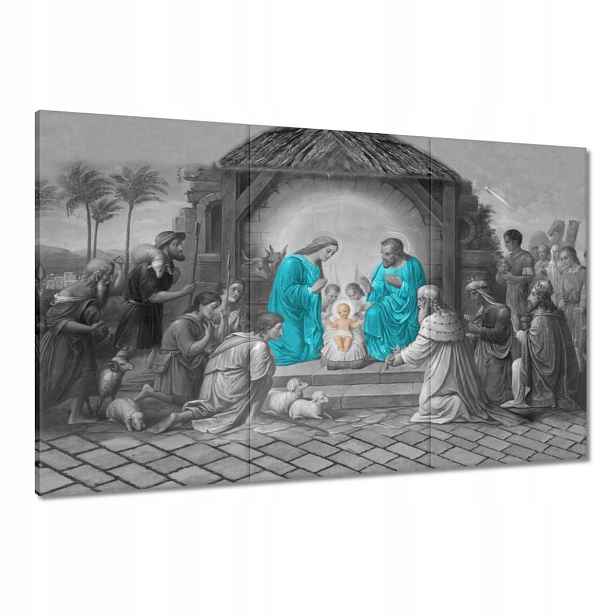 Obrazy 120x80 Svatá rodina tyrkysová