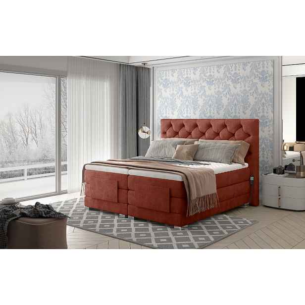 Boxspring Clover Rozměr: 180 x 200 cm, látka: Dora 63
