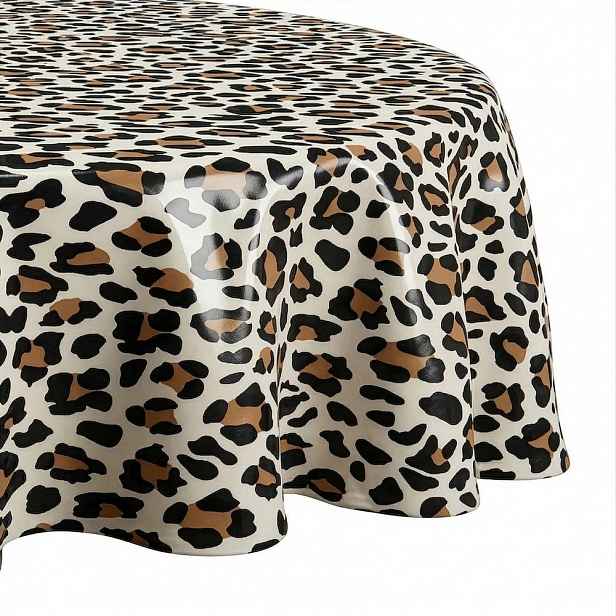 Butlers WATERPROOF Ubrus omyvatelný kulatý leopard 140 cm