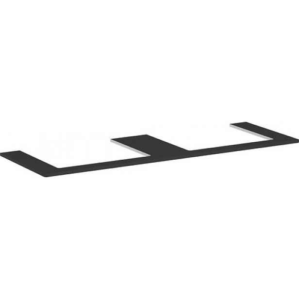Deska pod umyvadlo Hansgrohe Xelu Q 156x1,6x55 cm šedá matná 54112910