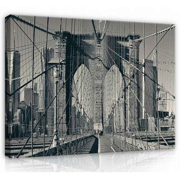 Obraz Na Plátně Plátno 70x50 New York Most