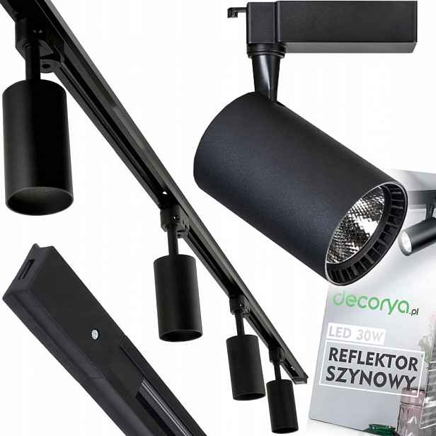 4X Kolejnicový Reflektor Led Svítidlo Systém Kolejnicového Osvětlení Kolejnicový Kabel