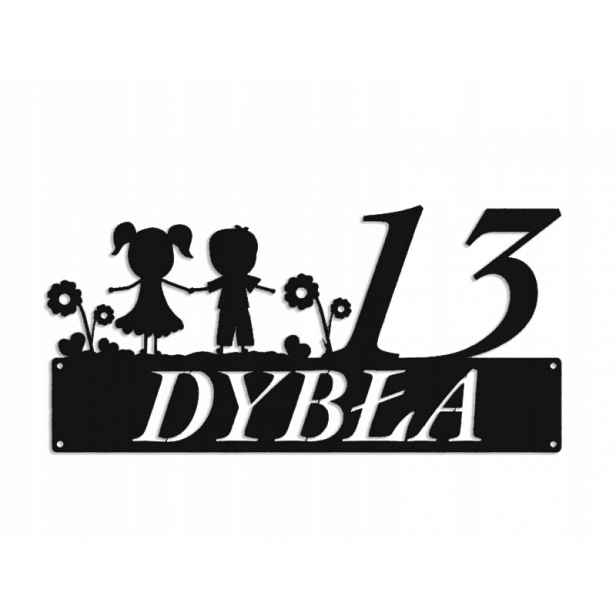 Číslo Na Dům 48 cm Tabule Adresa Ocel 2 mm Grafika 5333