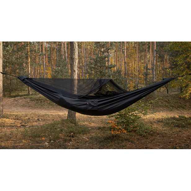 Houpací síť Vážka V2 s moskytiérou Pocket Black TigerWood Poland