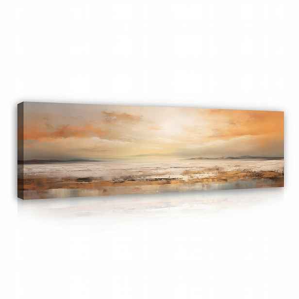 Obraz Abstrakce Moře Loft Moderní Do Obývacího Pokoje Na Plátně Stěna 145x45