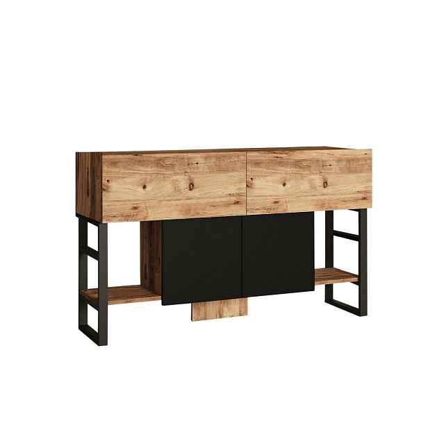 Odkládací stolek se skříňkou Miam Atlantic Pine