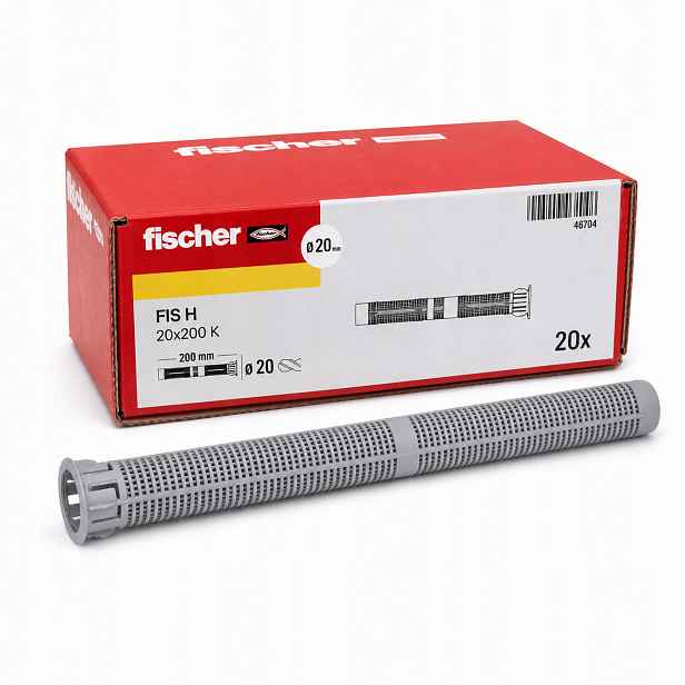 Síťové pouzdro Fischer Fis H K 20x200 mm M12-M16 20 Ks