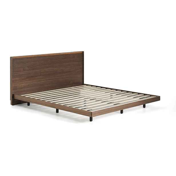 Hnědá dvoulůžková postel z březového dřeva s roštem 180x200 cm Norlen – Kave Home
